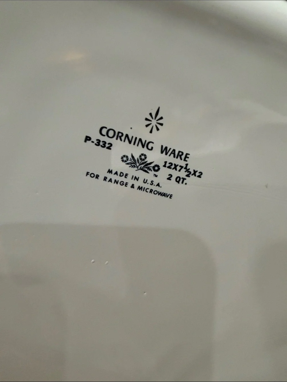 RARE Vintage early 1970’s Corning Ware Blue Cornflower Rectangular Roasting Pan